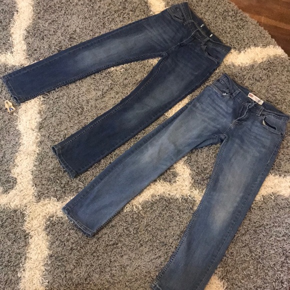 2 pair Levi’s 27x27 size 14 girls jeans - Picture 1 of 3